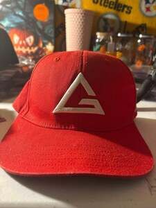 Red Axiom Discs Hat